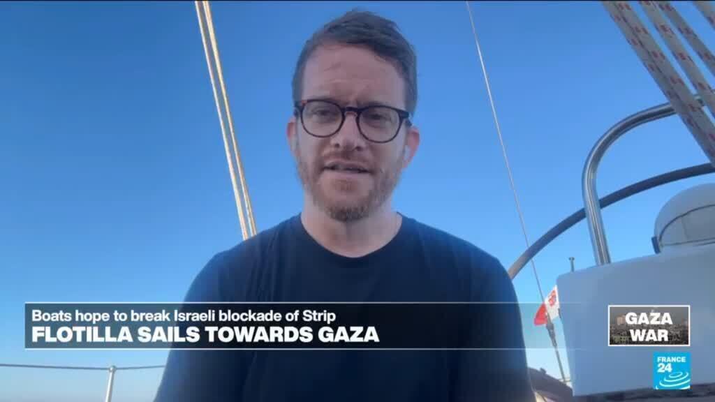 Flotilla passenger headed to Gaza tells France 24 we have collective responsibility to aid civilians