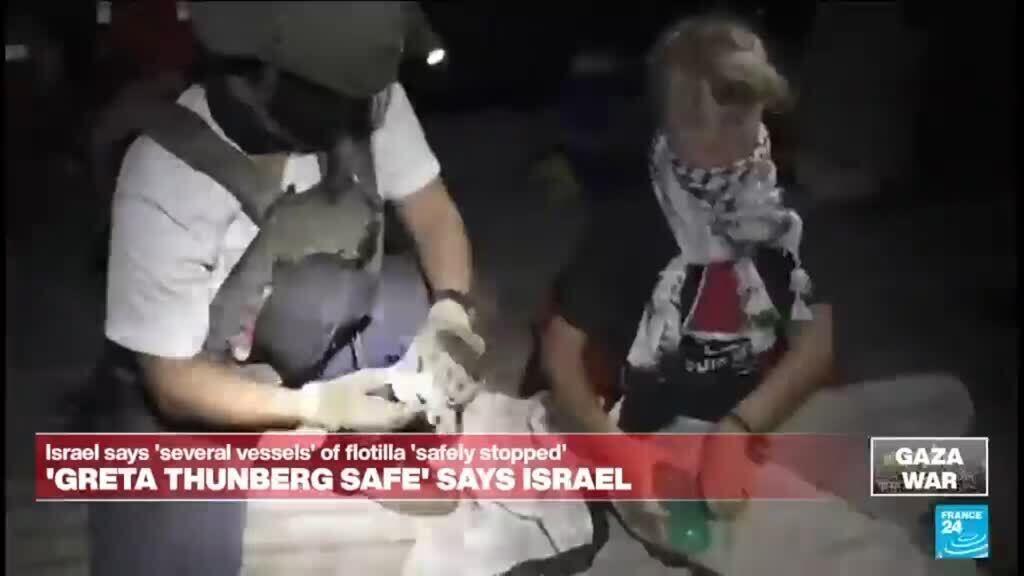 Gaza aid flotilla says Israeli warships 'intercepted' boats