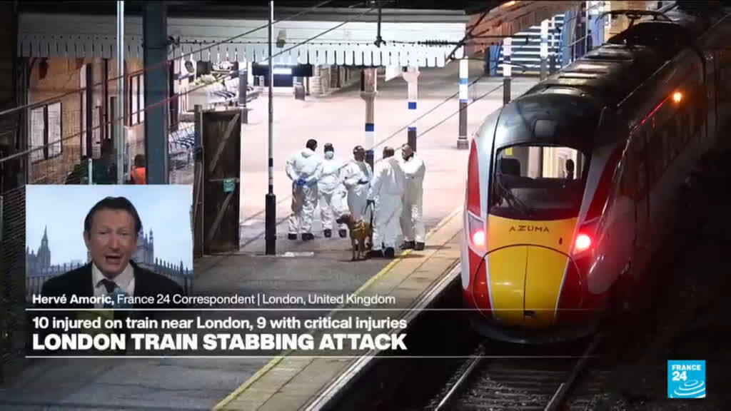UK: Police arrest two suspects in mass train stabbing that leaves 10 wounded