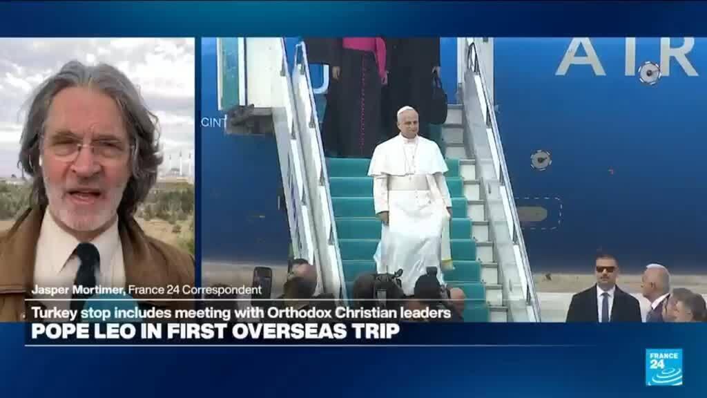 Pope XIV arrives in Turkey to mark Council of Nicea's anniversary