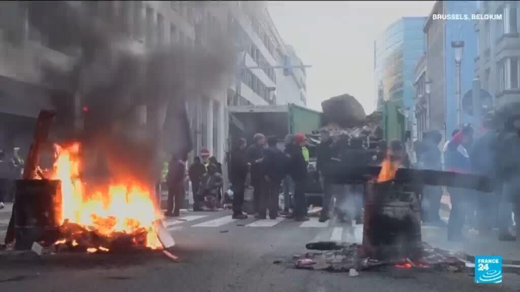 Farmers take Brussels to protest Mercosur deal and EU rules