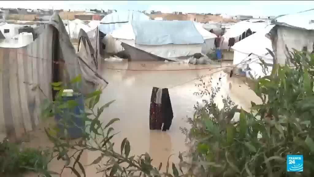 Winter rains flood camps, worsening living conditions for displaced Gazans