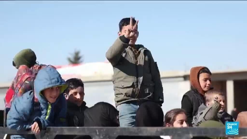 Civilians flee Kurdish-held region in northern Syria ahead of army deadline