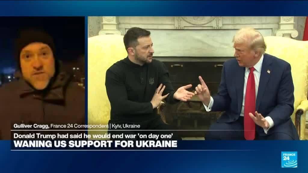 How has Trump's one year in office weighed on the war in Ukraine?