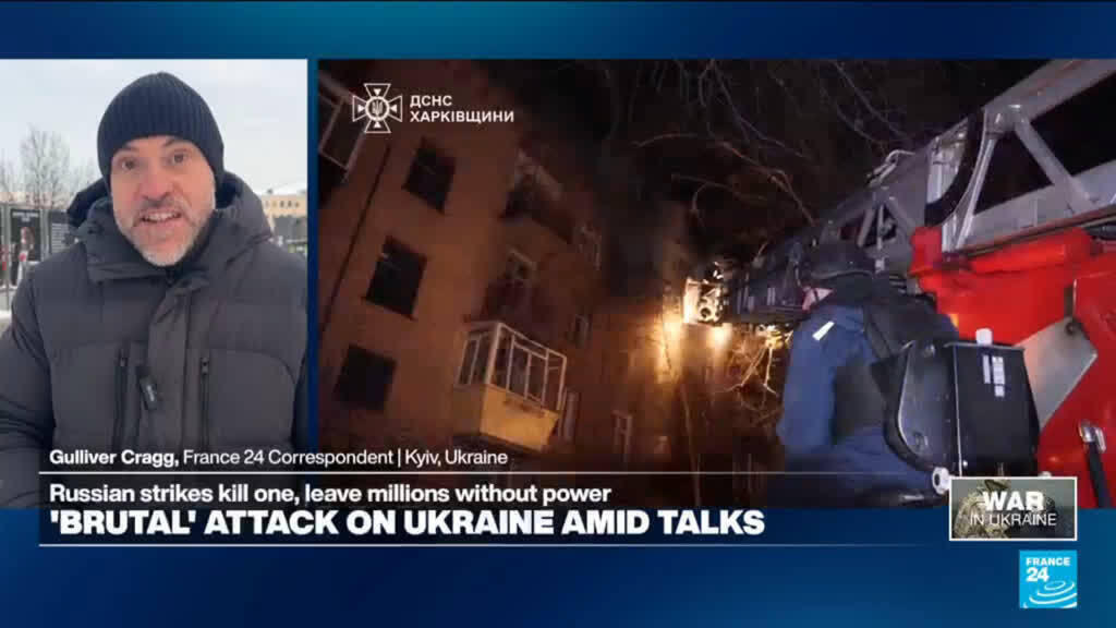 'Brutal' attack on Ukraine amid talks