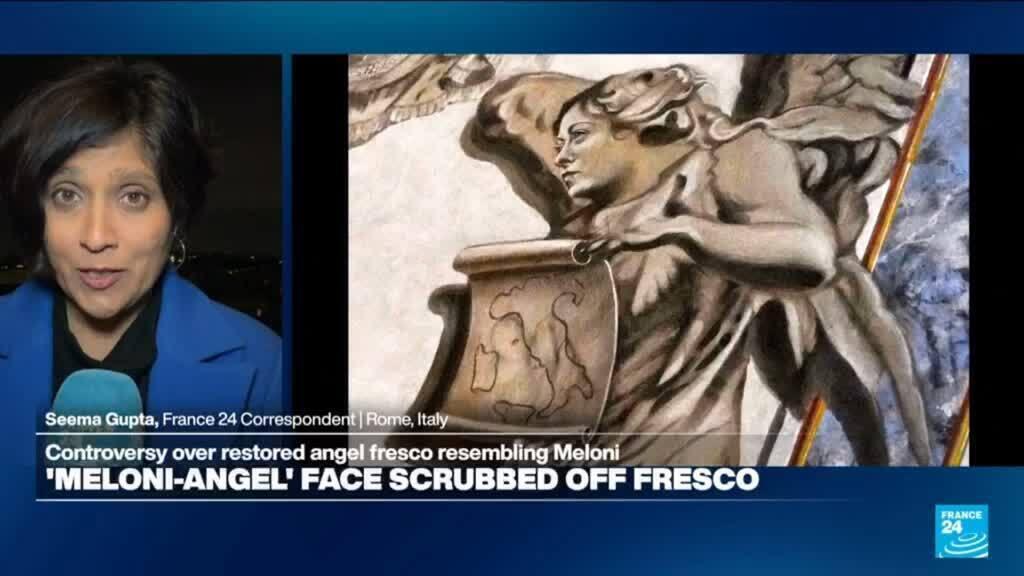 Artist wipes out Meloni church fresco after controversy