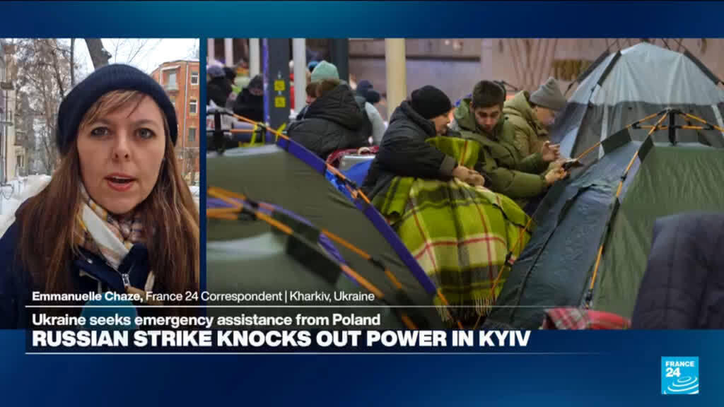 Russian strike knocks out power in Kyiv