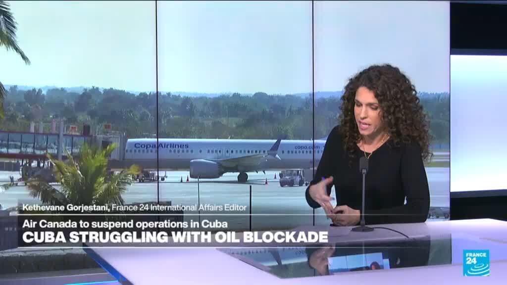 Cuba says airlines can no longer refuel on the island as US blockade deepens energy crisis