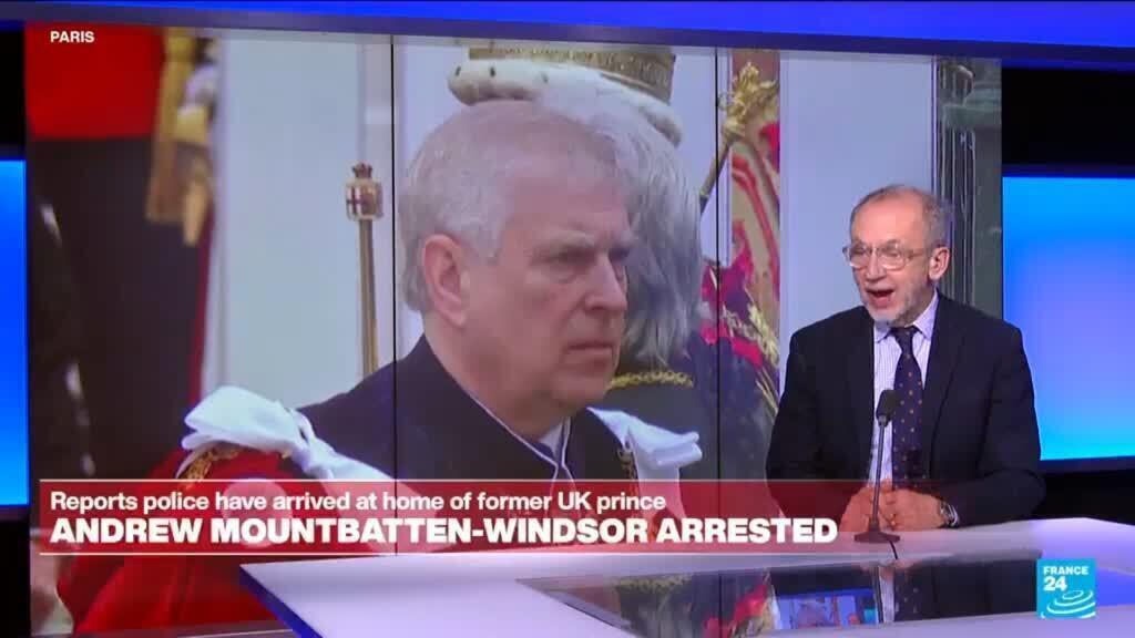 UK police arrest former prince Andrew on suspicion of misconduct