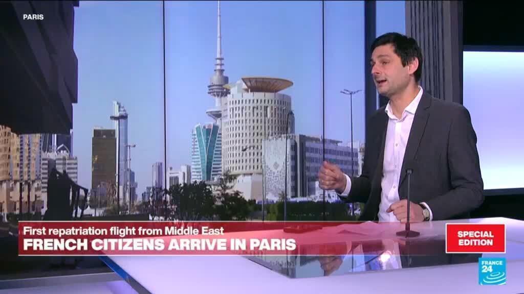 First French repatriation flight lands in Paris from the Middle East