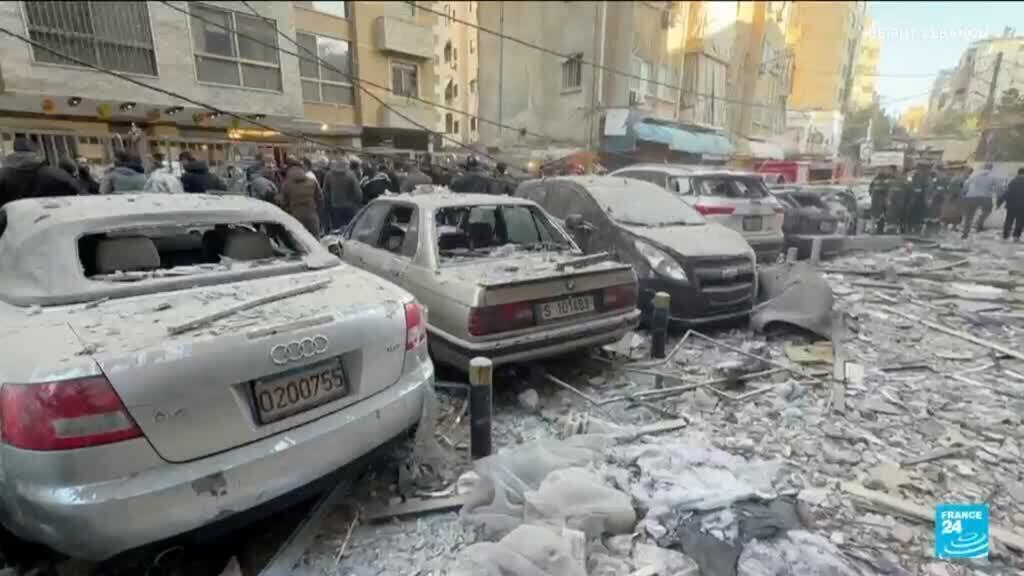 Central Beirut targeted by Israeli strikes for second time since war started