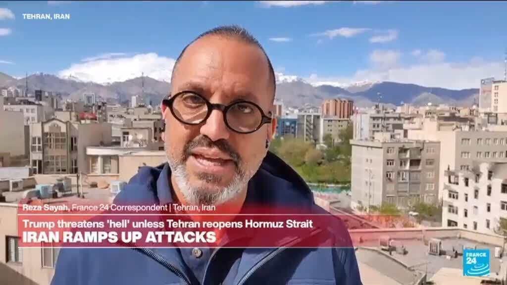 Donald Trump threatens "hell" unless Tehran reopens Hormuz Strait