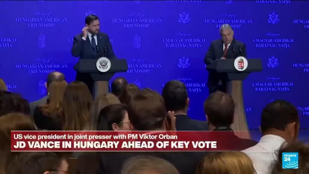 REPLAY:  Vance and Orban hold press conference ahead of Hungary election
