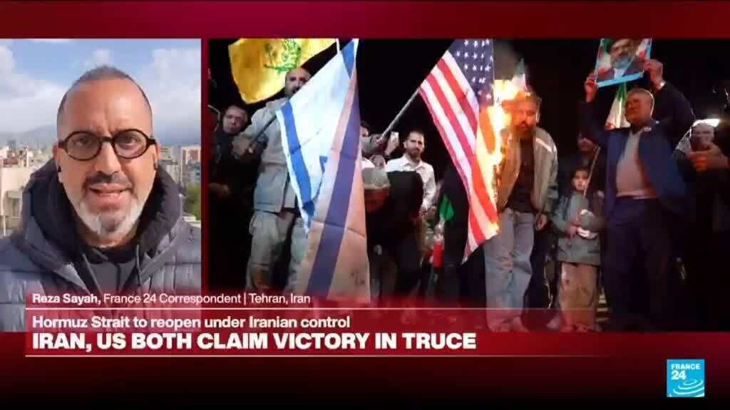 Declarations of victory in Iran after ceasefire agreed with US