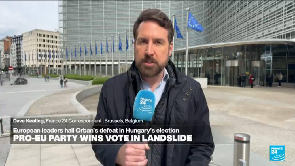 Hungarian election: EU leaders celebrate Peter Magyar's victory