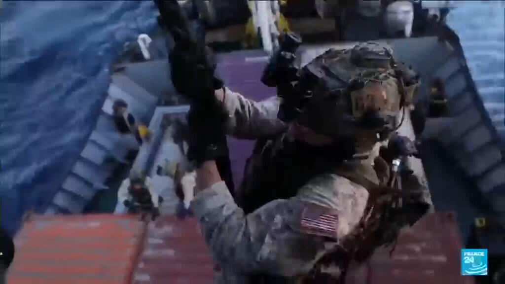 US forces board ship suspected of heading to Iran port