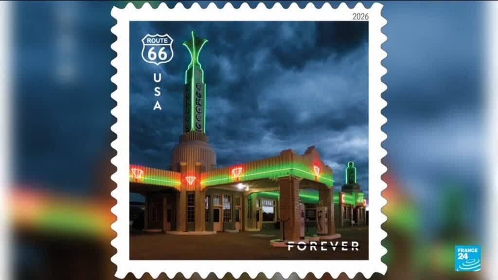 Stamps celebrate 100 years of America's famed Route 66