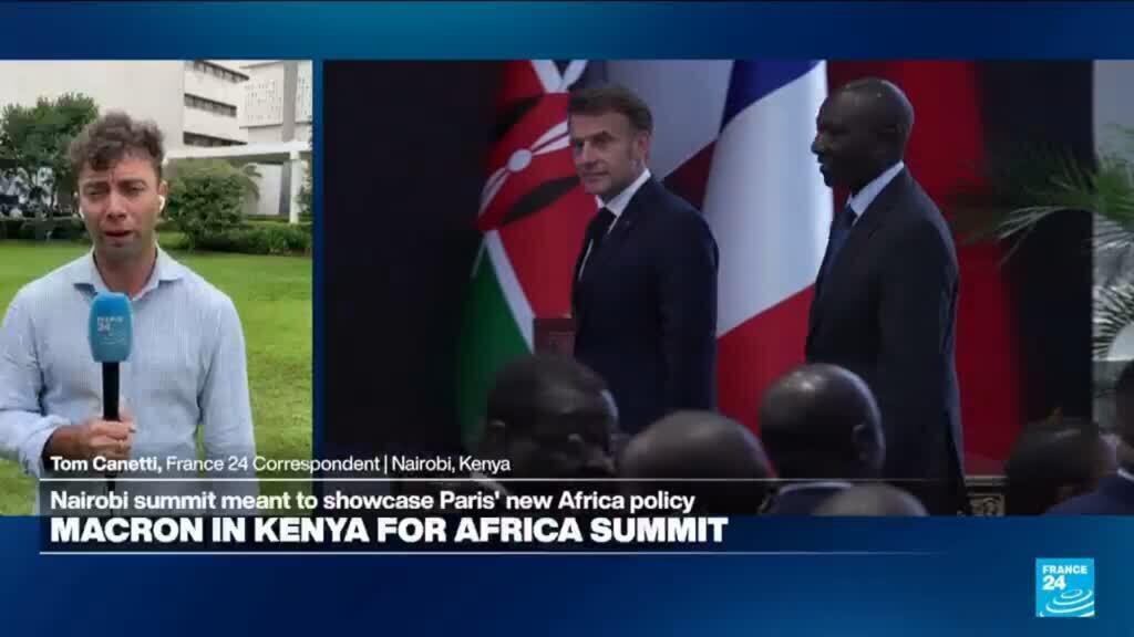 Macron in Kenya for summit showcasing Paris’s business ties with Africa