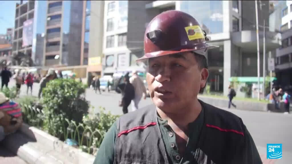 Clashes erupt in Bolivia as miners set off dynamite and police fire tear gas