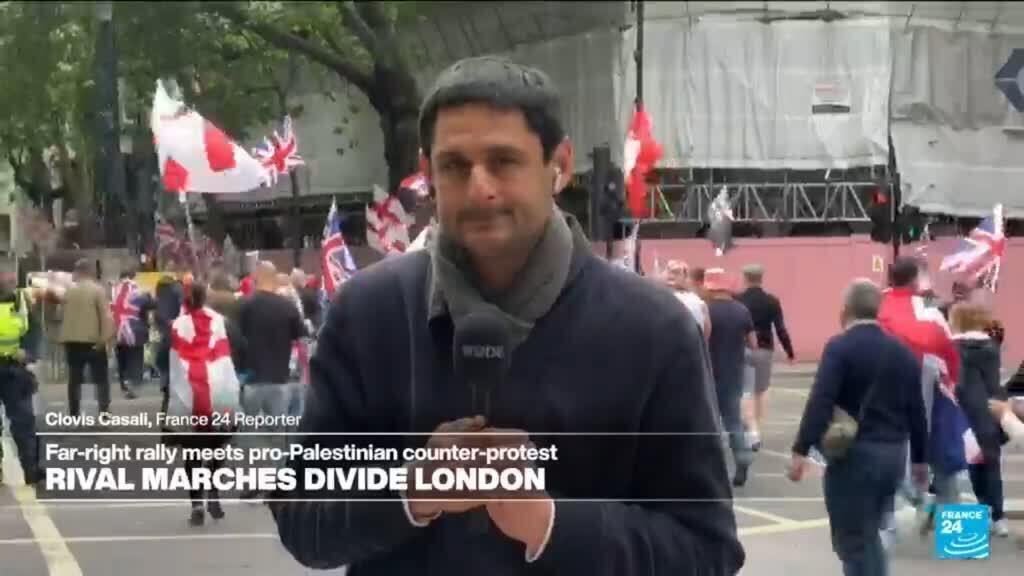 UK: Far-right rally meets pro-palestine counter-protest in London