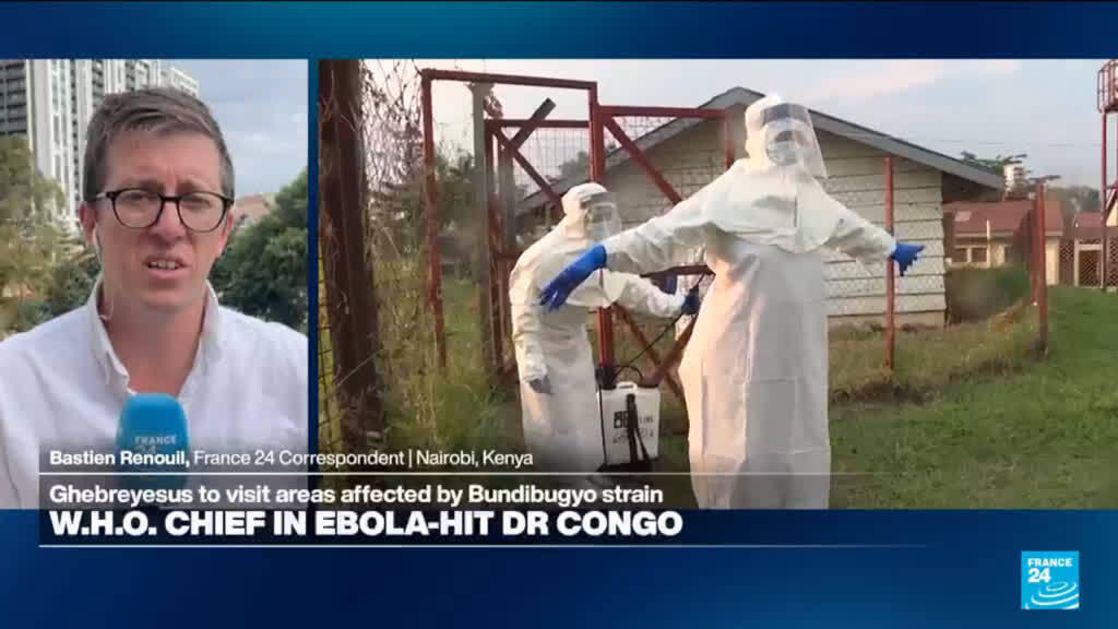 WHO chief lands in DR Congo, saying Ebola outbreak 'can be stopped'