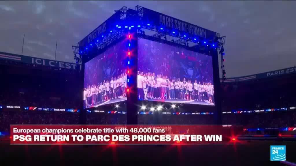 PSG celebrate Champions League title with 48,000 fans at Parc des Princes stadium