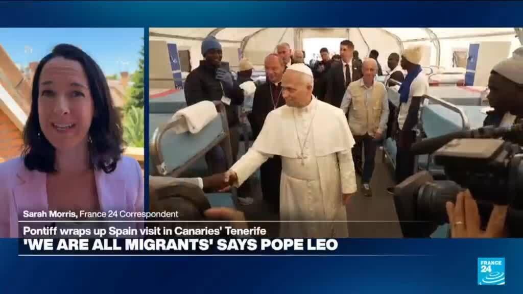 'All of us of are migrants,' pope says in Canary Islands as Spain trip wraps up