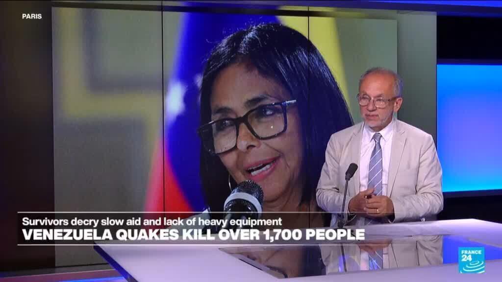 Shock gives way to anger in Venezuela as Rodríguez faces quake response criticism