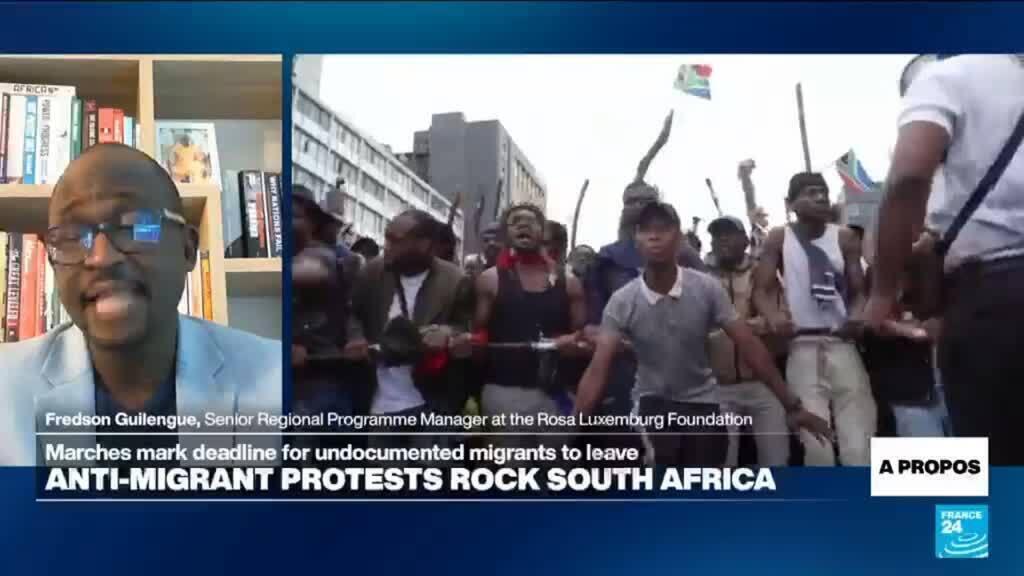 South Africa's anti-migrant protesters march nationwide, after thousands flee violence