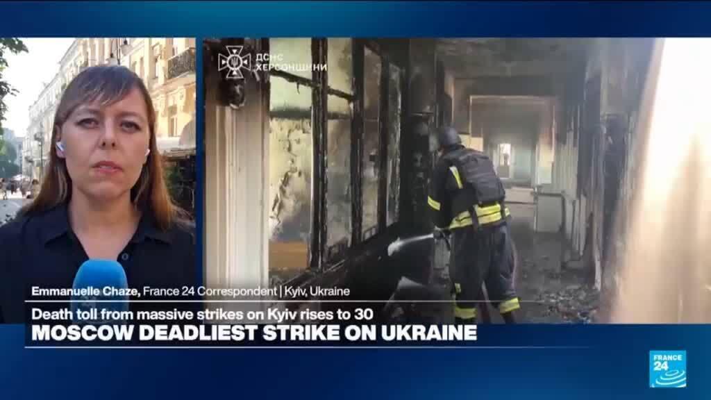 Kyiv mourns 30 killed in Russian attack as rescuers continue search