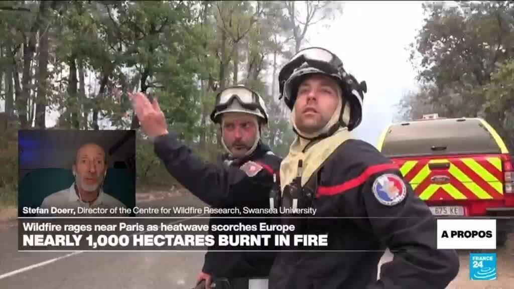 'We will never eliminate the risk of fire completely', expert says as wildfire rages south of Paris