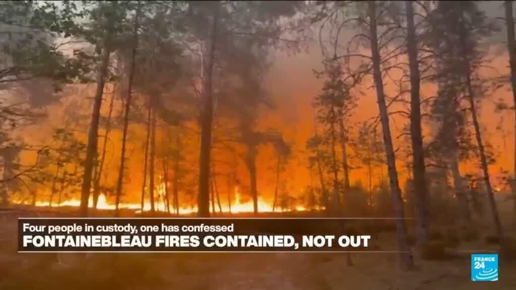 Fontainebleau 'contained' but not out as two arrested