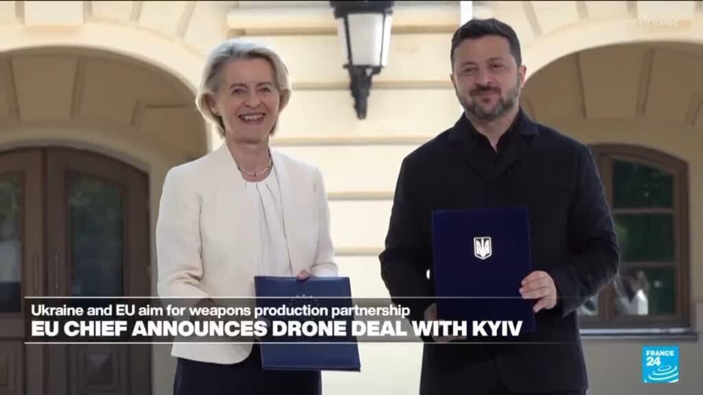 EU, Ukraine seal 'drone deal' to boost production, establish joint ventures