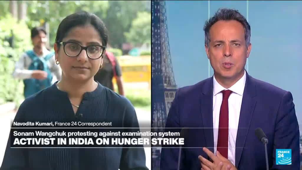 Indian activist on hunger strike for 20 days taken to hospital
