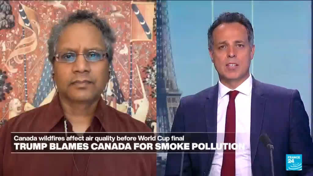 Canada wildfires affect air quality before World Cup final