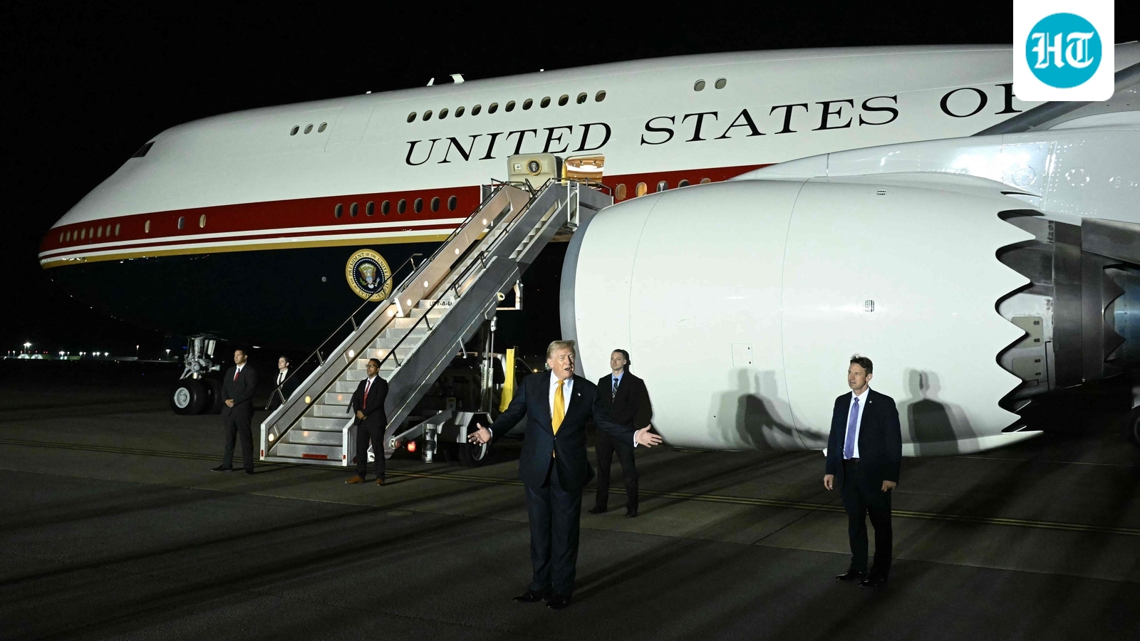 Did security scare make Trump switch planes on way back from NATO Summit?