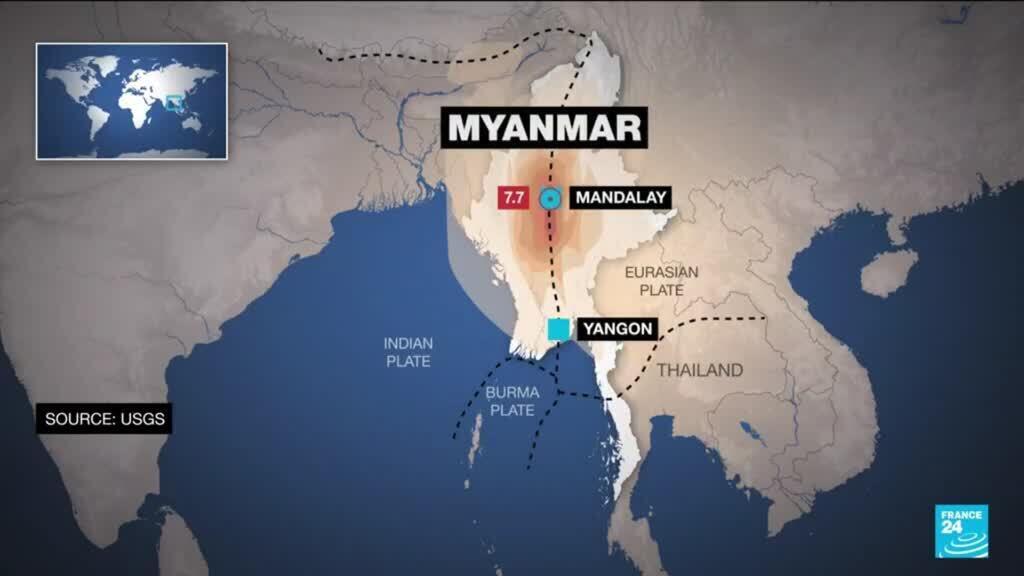 Myanmar earthquake death toll rises to 1,644 as rescuers search for survivors