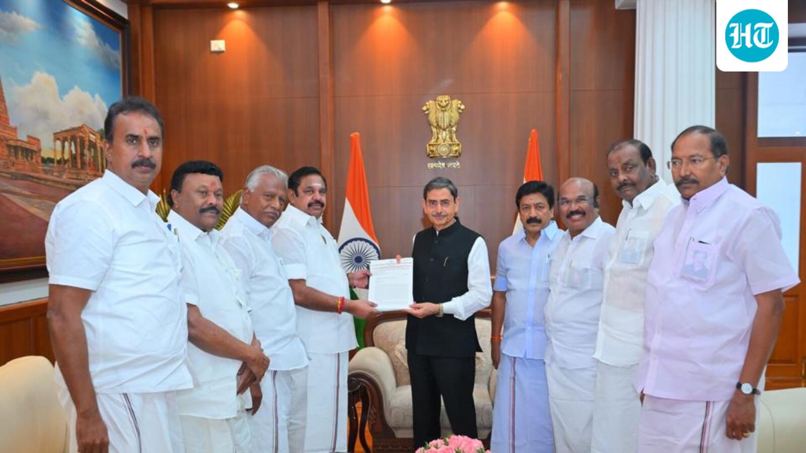 DMK looted  ₹4 lakh crore, AIADMK tells governor seeking investigation