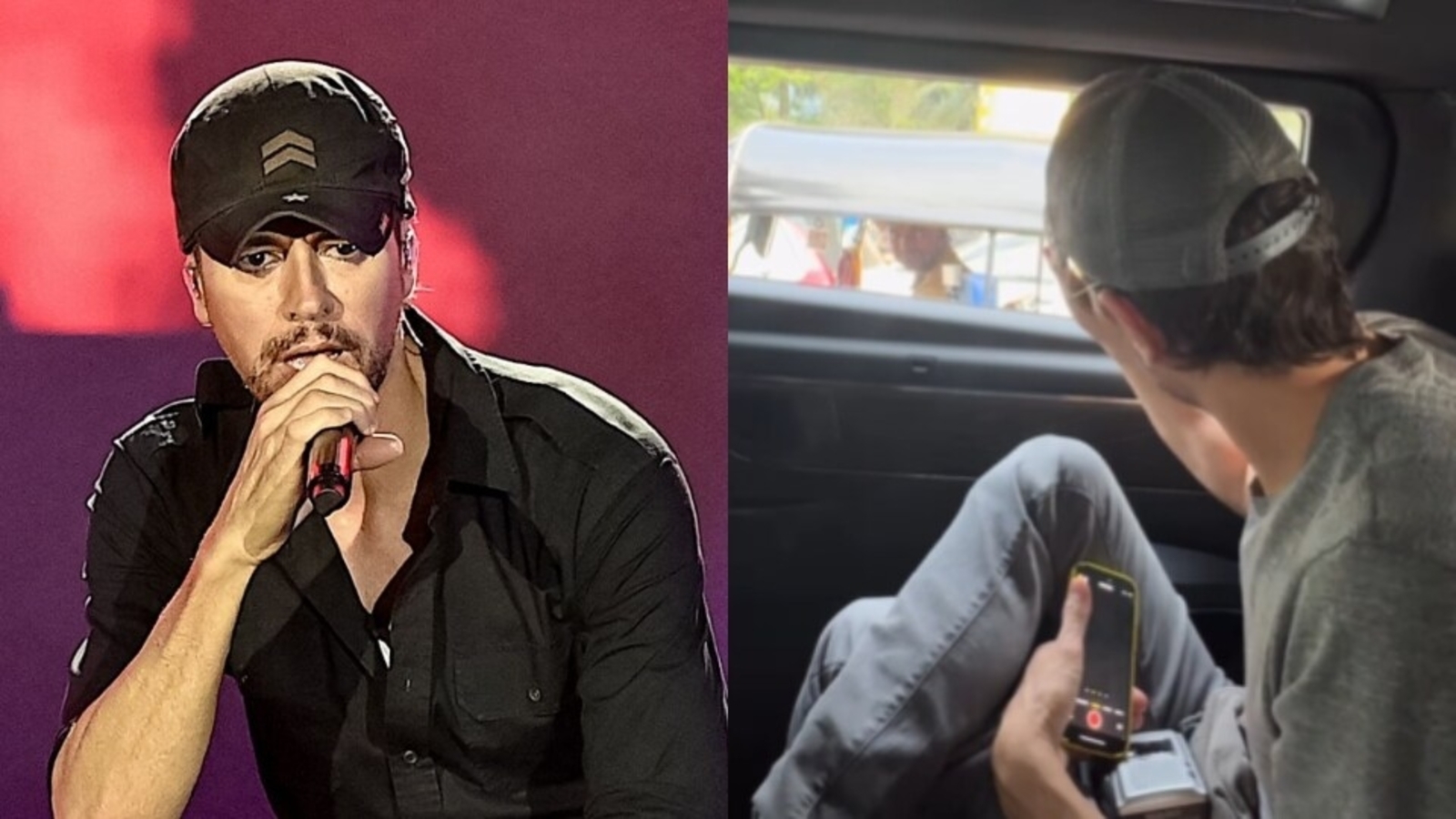 Enrique Iglesias waves at star-struck fan while stuck in Mumbai traffic on his way to day 2 of concert. Watch