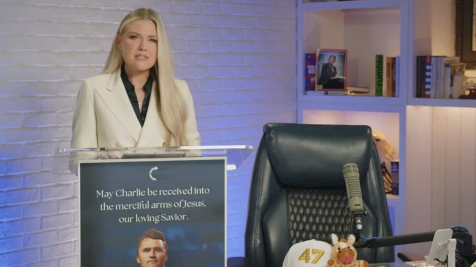 Charlie Kirk's wife breaks down in first remarks since shooting: 'He loved me'