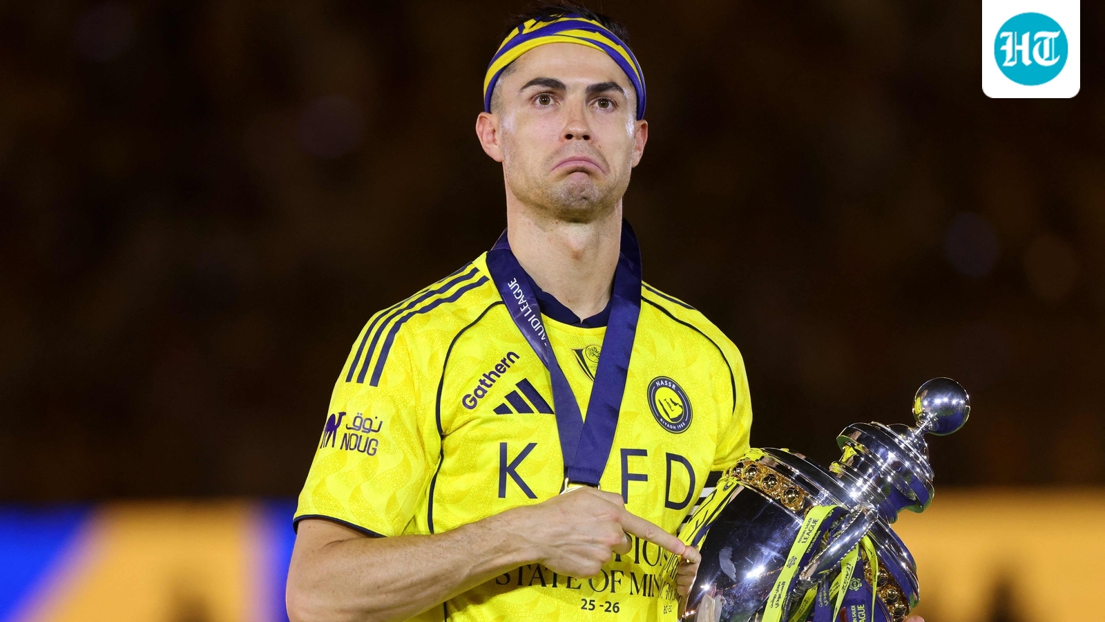 Ronaldo breaks down in tears after Al-Nassr's Saudi Pro League win; dramatic moment captured on video