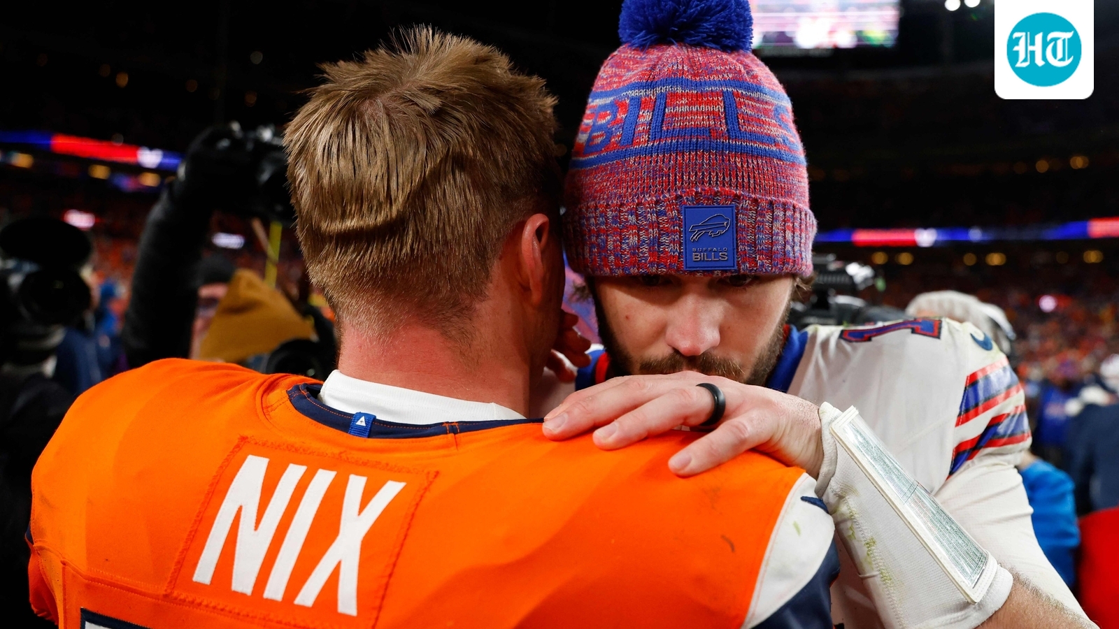 Josh Allen breaks down in tears after heartbreaking Bills playoff loss to Broncos: 'I let my teammates down'