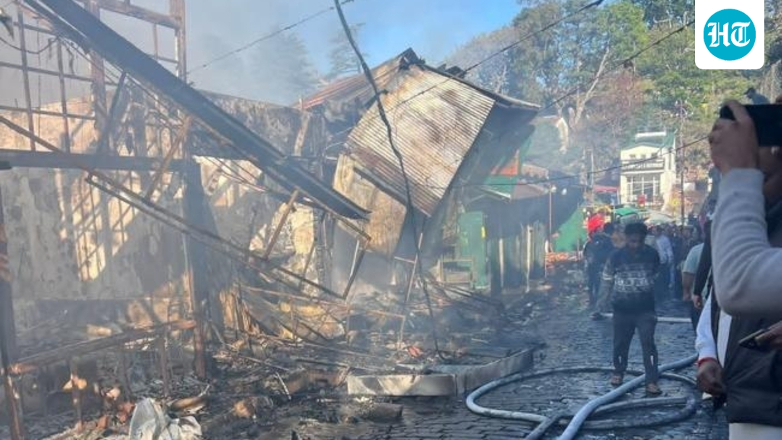 Century-old Kasauli Heritage Market ravaged in fire in Himachal town, landmark ‘bun-sam’ shop gutted too | Visuals