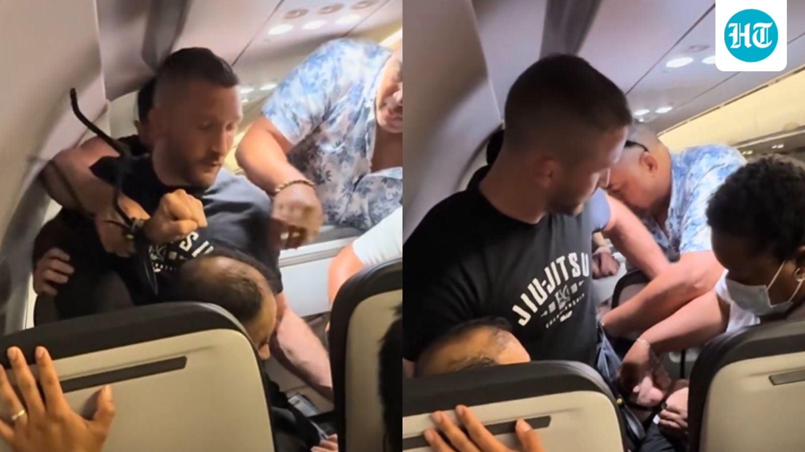 WATCH: Mansfield native steps in on Frontier flight, restrains man trying mid-air exit on Chicago-bound plane