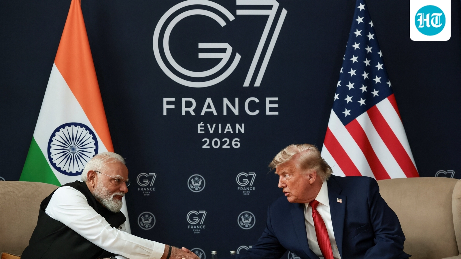 'India can play role in West Asia', says Trump next to Modi in France, evokes a smile