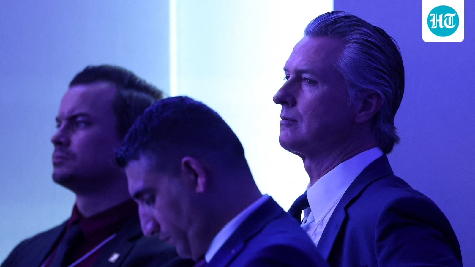 Gavin Newsom's expressions during Trump's Davos speech go viral; ‘Is he yawning?’