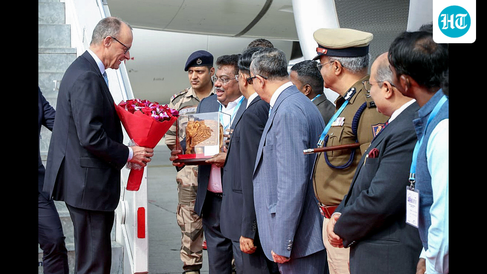 On Day 2 of India trip, German Chancellor visits IISc, Bosch in Bengaluru
