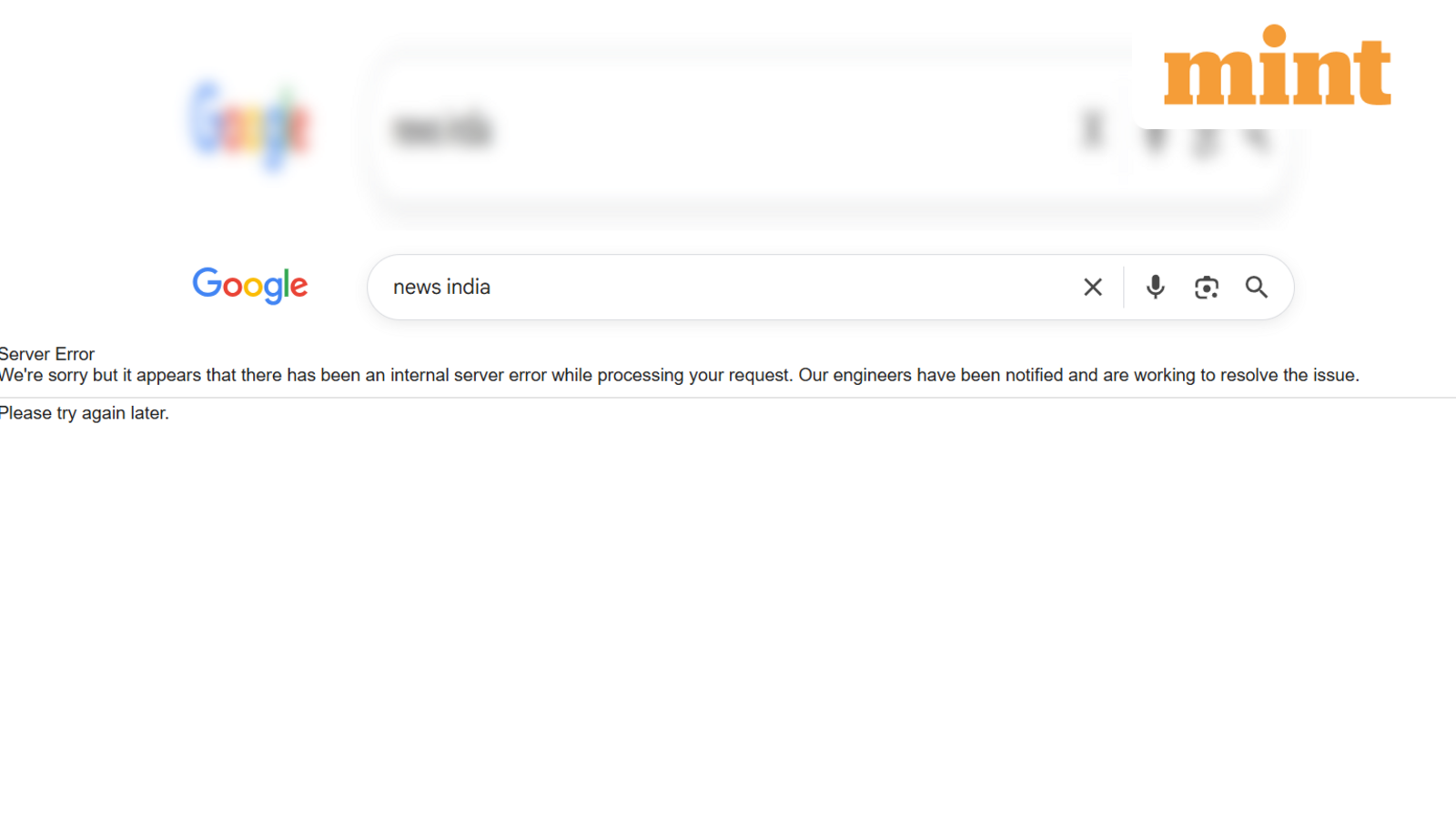 Google Search back online after showing ‘server error’ message for thousands of users