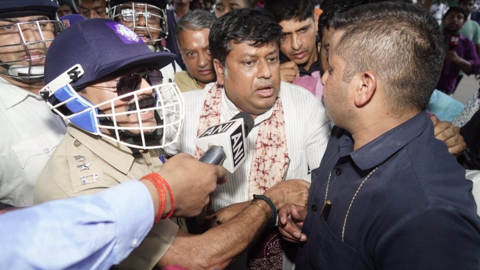 Union minister Sukanta Majumdar detained during protest over Kolkata law student’s gang-rape