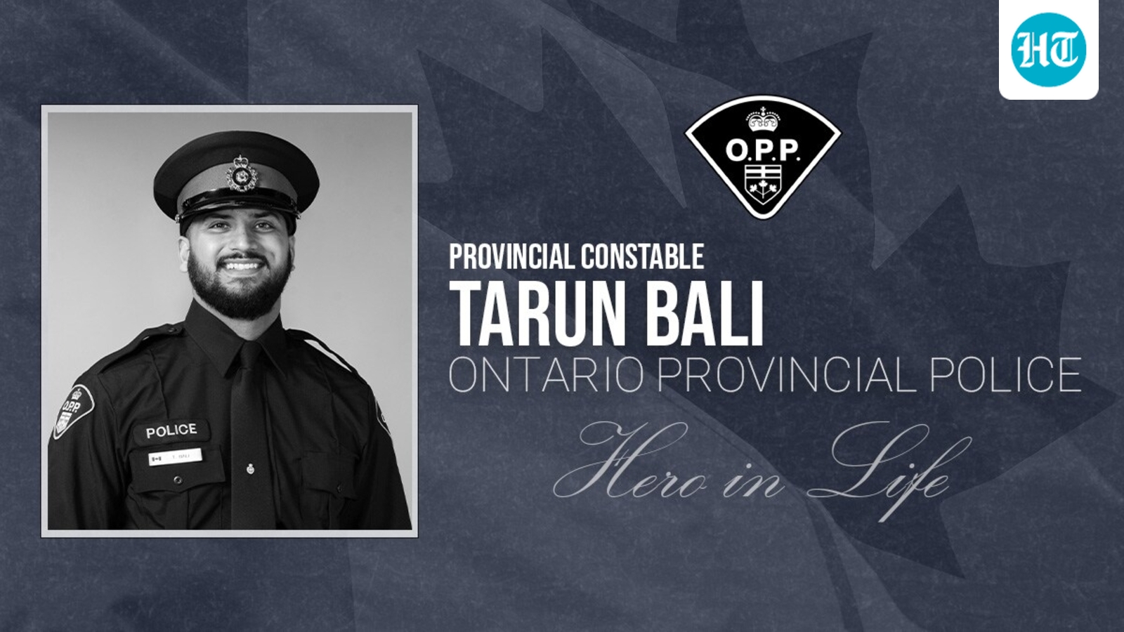 Indo-Canadian officer Tarun Bali killed in line of duty in Ontario